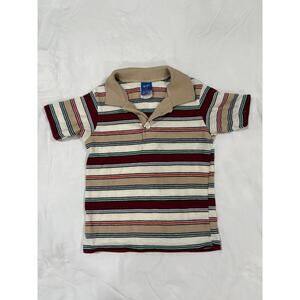 SOLD! Vintage 80s Sears Striped Polo Shirt Boys Size 4 Small